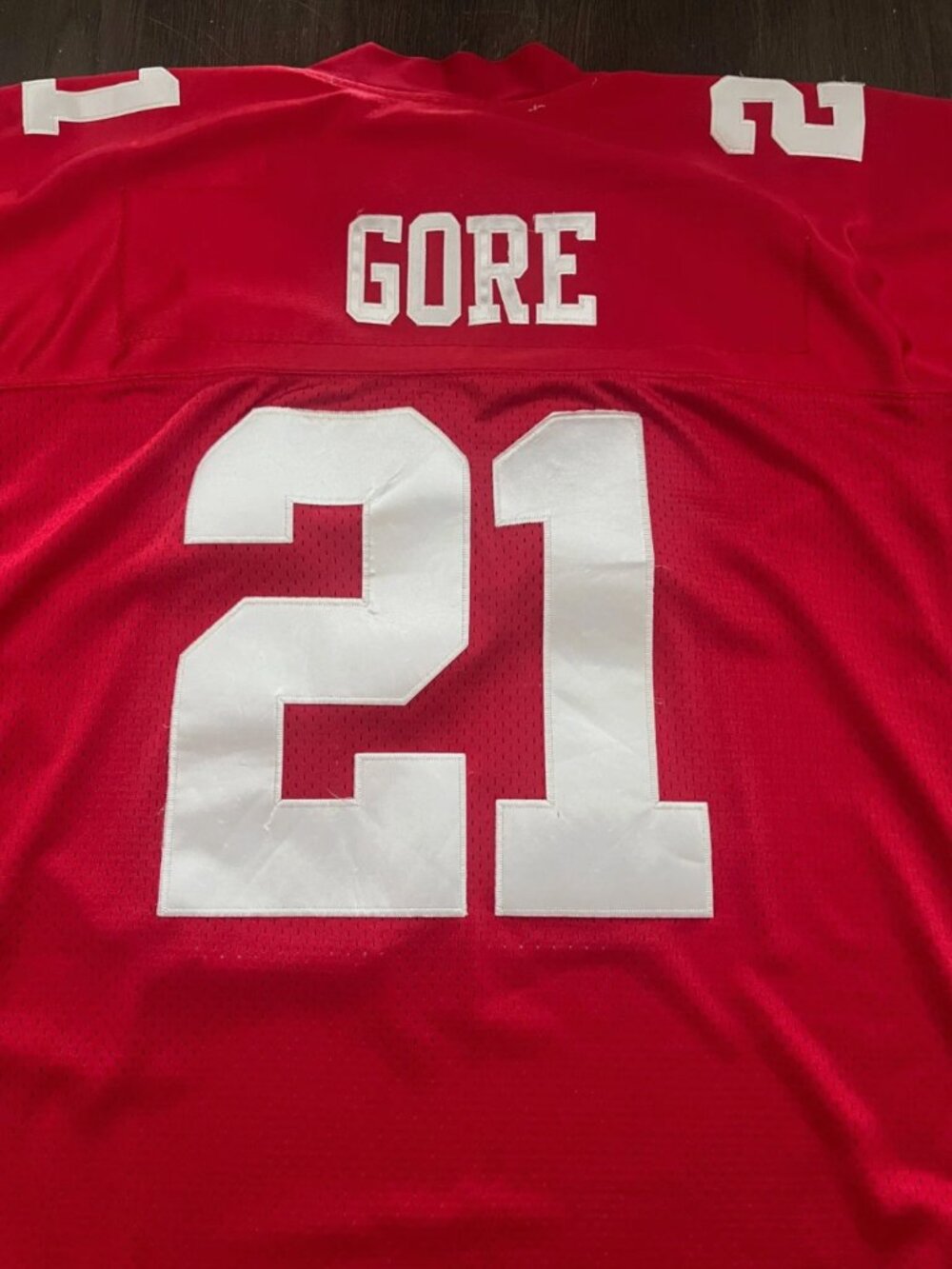 San Francisco 49ers Frank Gore Jersey NFL On Field Reebok, Size 54